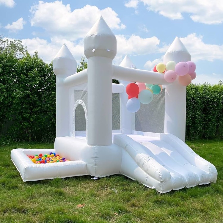 white small bouncy house
